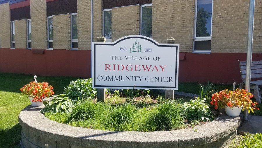 Ridgeway Community Center Sign