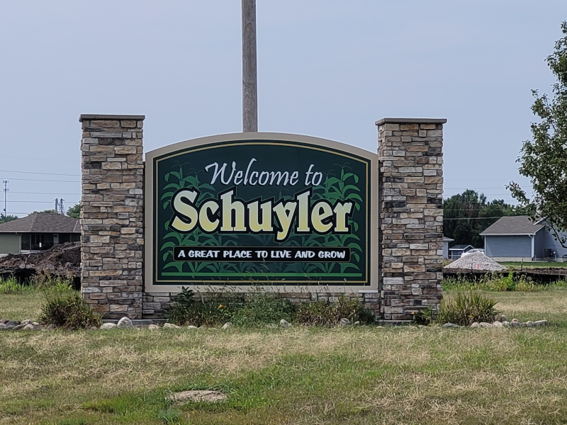 Schuyler Entrance Sign