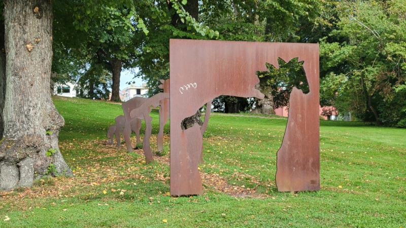 Public art near City Hall, Fredrickstad