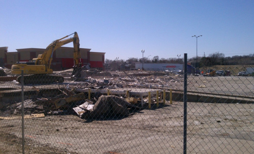 Demolition in Preparation for Redevelopment